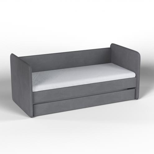 Мягкая кровать Айрис Catania (серый)