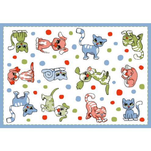 Детский развивающий ковер Sorona Joyful Cats/Dogs