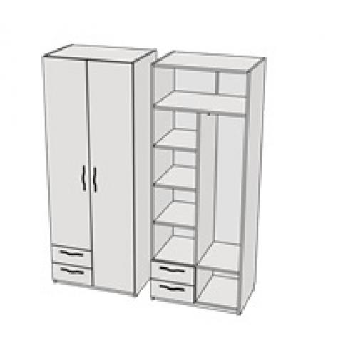 Шкаф с 2-мя ящиками комбинированный Junior+ CL11, CLH11 L/R