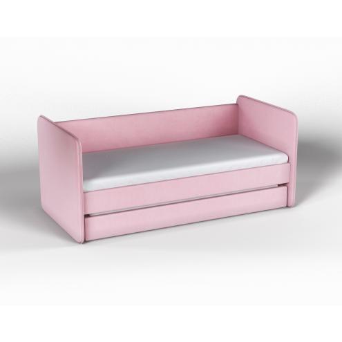 Мягкая кровать Айрис (розовый)