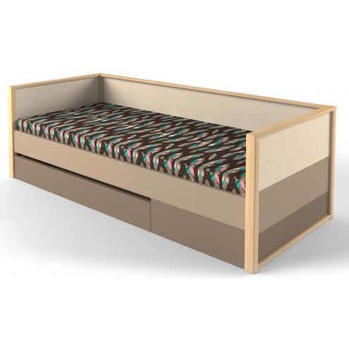 Кровать с фальшпанелью и ящиком Робин Wood